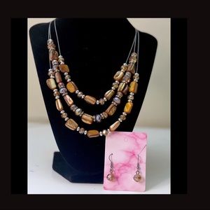 Necklace with earrings